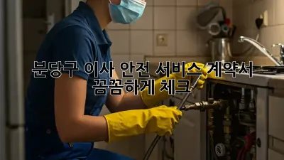 분당구 이사 안전 서비스: 계약서 꼼꼼하게 체크!